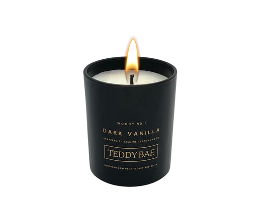 8oz Glass Jar Dark Vanilla