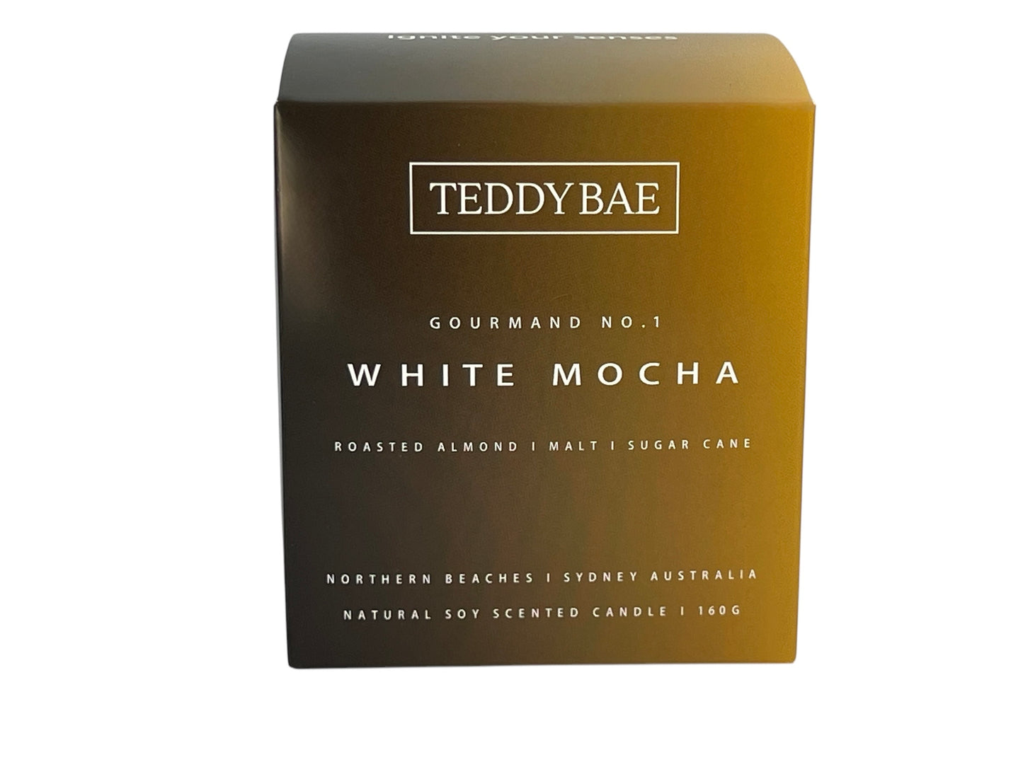 8oz Glass Jar White Mocha