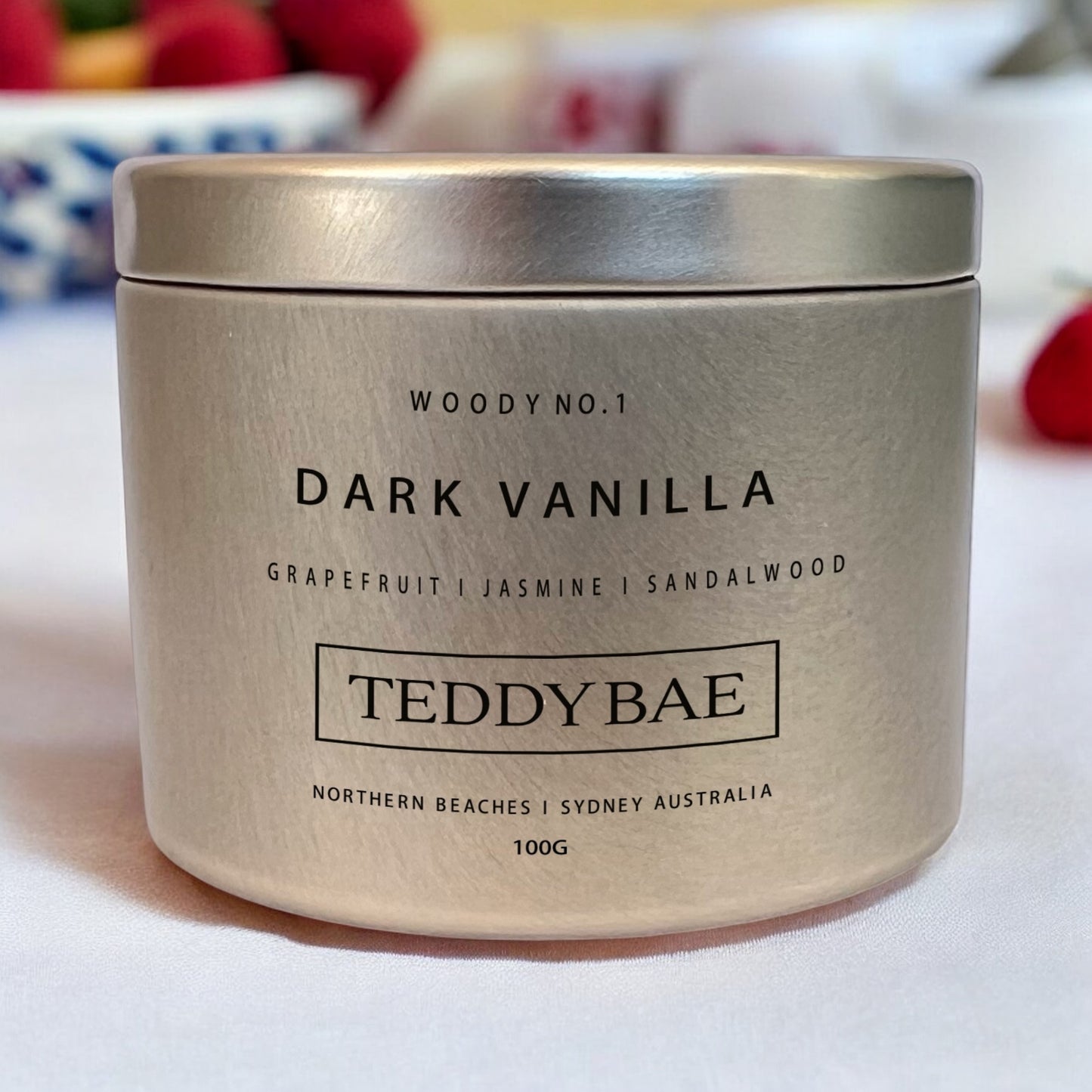 Dark Vanilla Travel Tin