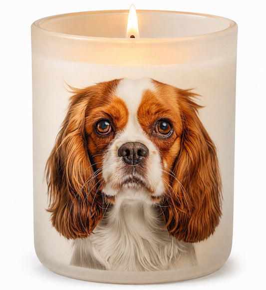 King Charles Spaniel Ruby & White